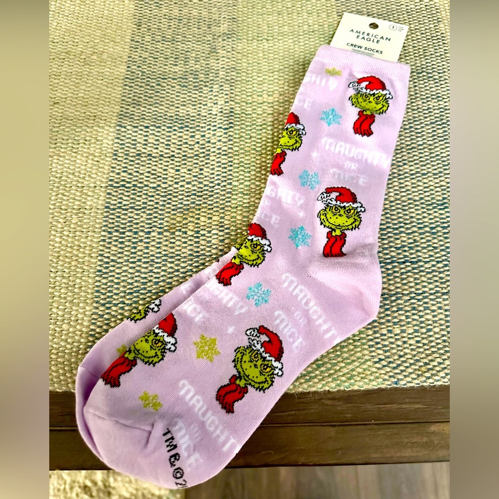 Grinch AE Crew Socks